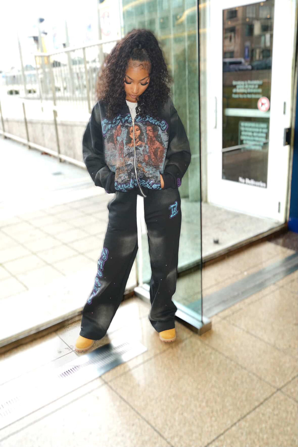 Black Nylon jumpsuits