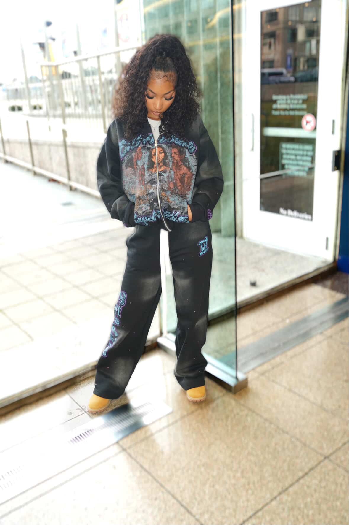 Black Nylon jumpsuits