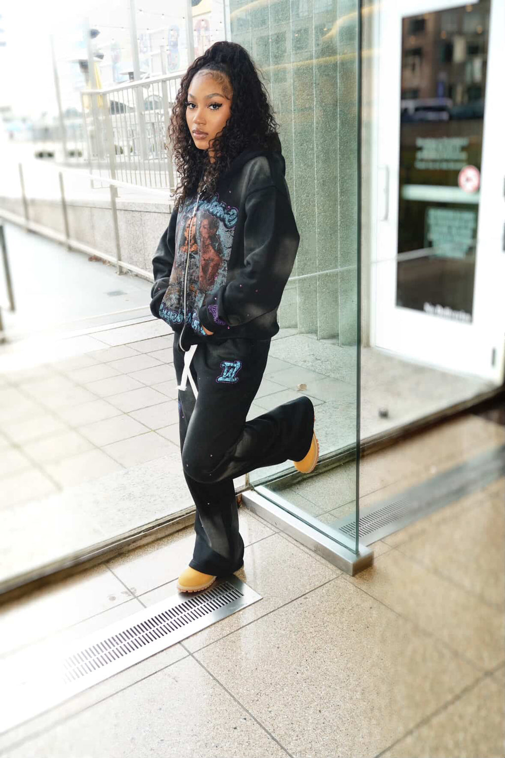 Black Nylon jumpsuits